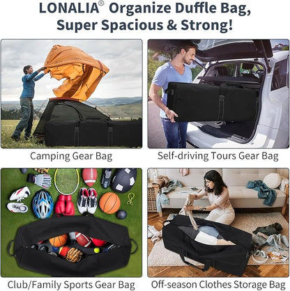 52 Inch Large Duffle Bag for Travel Camping - 180L Extra Large Heavy Duty Duffel Bag, Sport