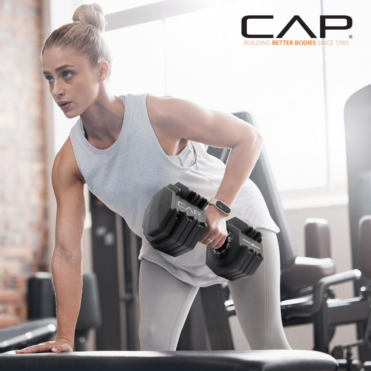 CAP ADJUSTABELL Adjustable Dumbbell Set, Premium Quick Select Adjustable Weights for Home Gym