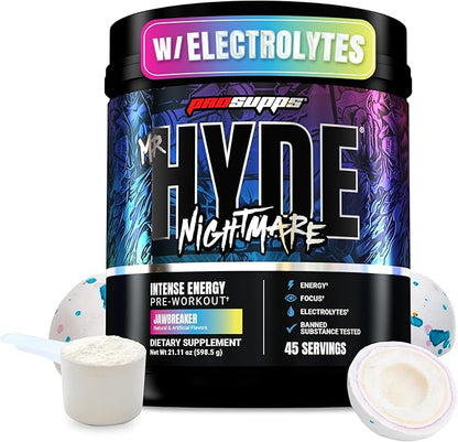 PROSUPPS Mr. Hyde Nightmare Pre Workout Powder with Caffeine & Beta Alanine - Preworkout for