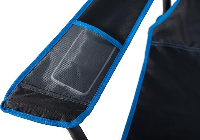 FAIR WIND 2 Pack Oversized Fully Padded Camping Chair Heavy Duty Quad Fold Arm Chair Support 350