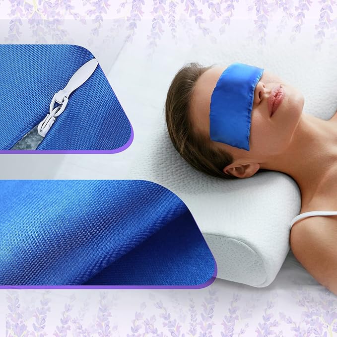 Tudomro 6 Pieces Satin Eye Pillow Case Washable Yoga Eye Pillow Cover Light Weight Removable Cover