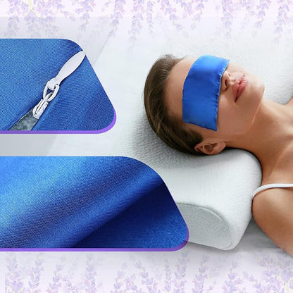 Tudomro 6 Pieces Satin Eye Pillow Case Washable Yoga Eye Pillow Cover Light Weight Removable Cover