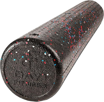 High-Density Round Foam Rollers - 4 Size and 8 Color Options - Massage Rollers for Stretching, Deep