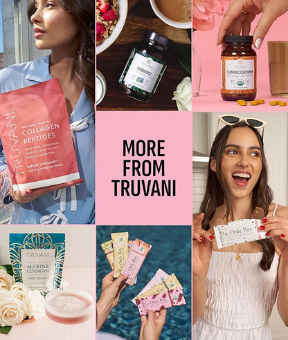 Truvani Vegan Pea Protein Powder | Strawberry | 20g Organic Plant Based Protein | 1 Serving | Keto