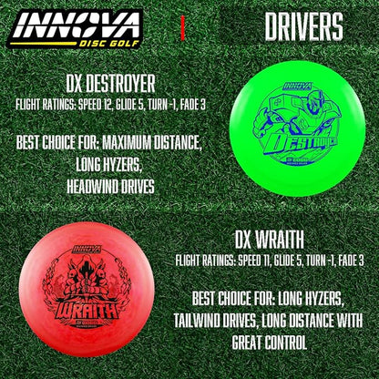Innova Disc Golf Set 10 Pack – Disc Golf Starter Set for Beginners with Disc Golf Drivers