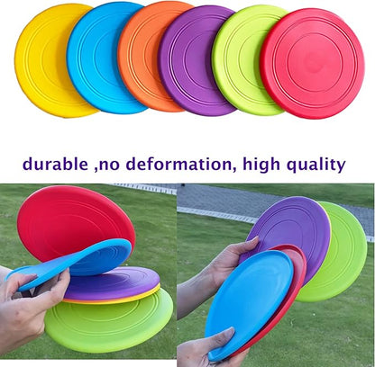 7'' Kids Outdoor Game Flying Discs 12 Pack Party Favors School Teaching Early Education Sports Safe