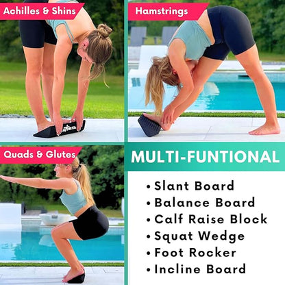 Slant Board for Calf Stretching | Balance Board Calf Stretcher for Plantar Fasciitis