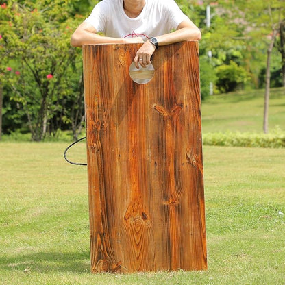 UKASE Solid Wood Regulation Size Cornhole Set Portable Bean Bags Toss Game with Durable Wood Grain
