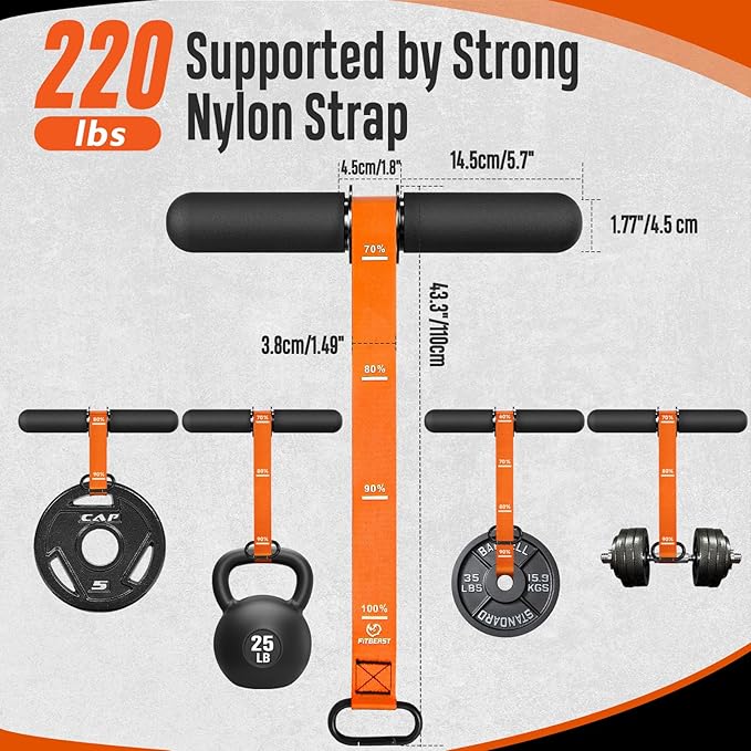 FitBeast Forearm Strengthener & Forearm Exerciser, Wrist Roller with Thicker Handle, Forearm