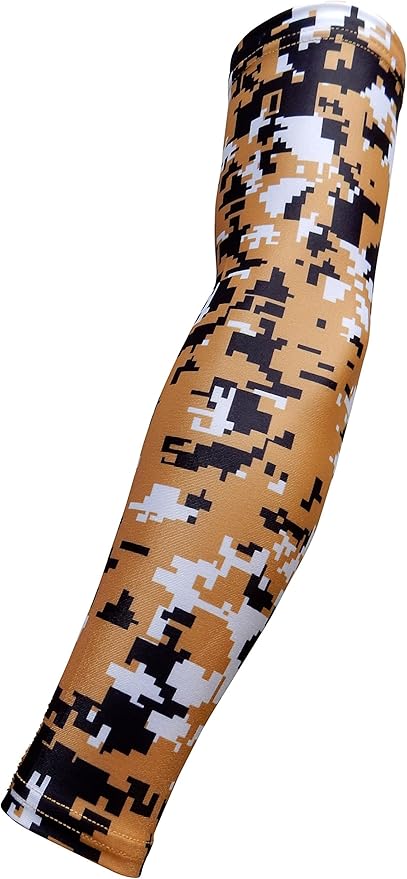 Youth & Adult Sizes Moisture Wicking Compression Arm Sleeve (1 Sleeve) (Over 100 Colors Available