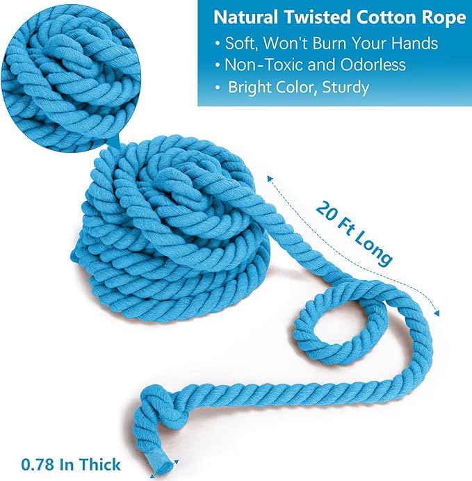 CWLAKON Tug of War Rope for Kids and Adults, Field Day Family Reunion Birthday Party Games, Outdoor