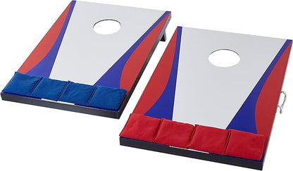 Amazon Basics Cornhole Set, Blue/Red