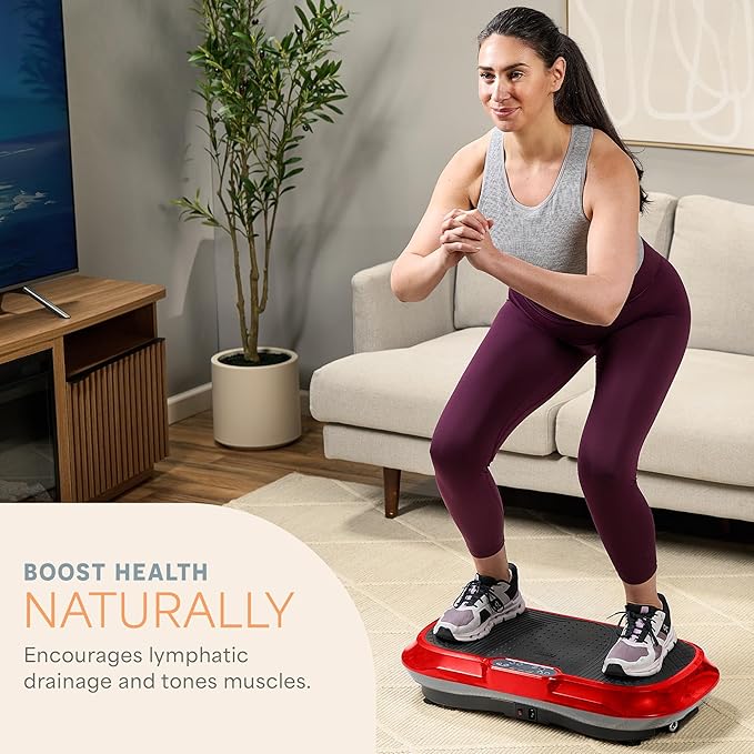 Lifepro Waver Vibration Plate Exercise Machine for Lymphatic Drainage, Muscle Activation, Full-Body