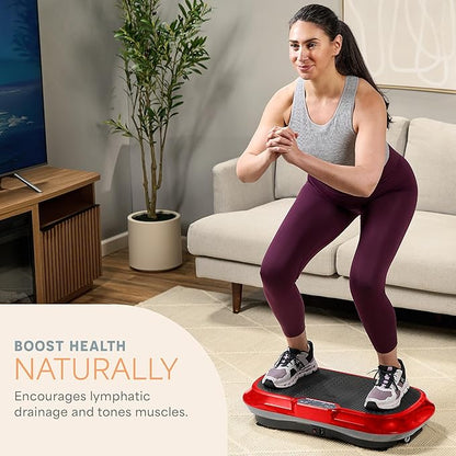 Lifepro Waver Vibration Plate Exercise Machine for Lymphatic Drainage, Muscle Activation, Full-Body