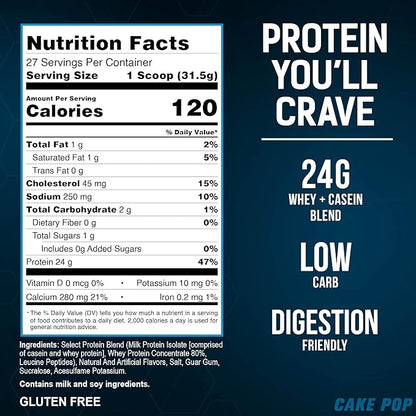 PEScience Select Protein Powder, Whey and Casein Blend, Clean Protein Powder for Women and Men, Low