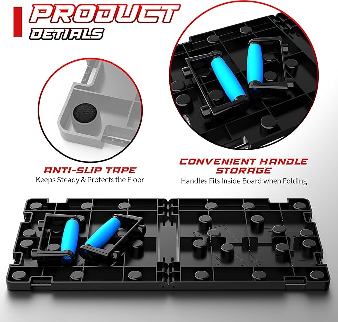 Solid Push Up Board 15 in 1 Home Workout Equipment Multi-Functional Pushup Stands System Fitness