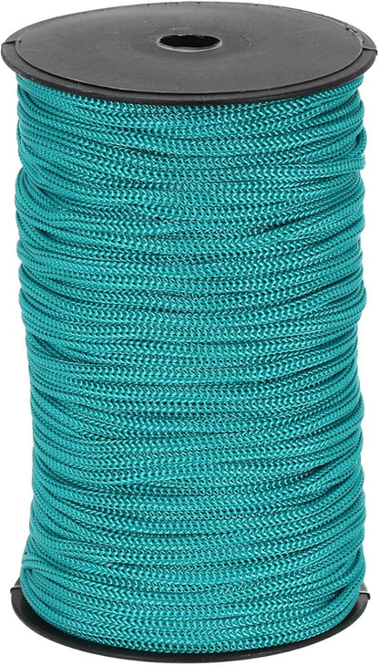 MECCANIXITY 3/16 Inch Polypropylene Rope Braided Ropes, 328ft Nylon Rope Hollow Utility Cord for