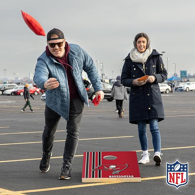 NFL 2' x 3' Solid Wood Cornhole Set with Direct Print HD Team Graphics – Great Gift for Any