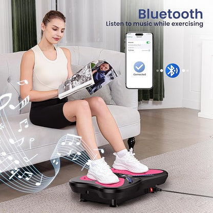 Vibration Plate Exercise Machine for Lymphatic Drainage, Vibration Machine for Full-Body Weight
