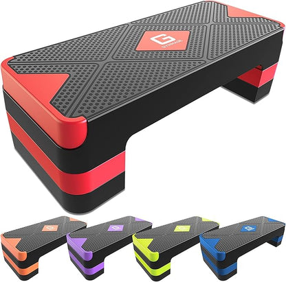 Aerobic Exercise Step, Adjustable Aerobic Stepper for Exercise, Workout Step Platform for Step Up