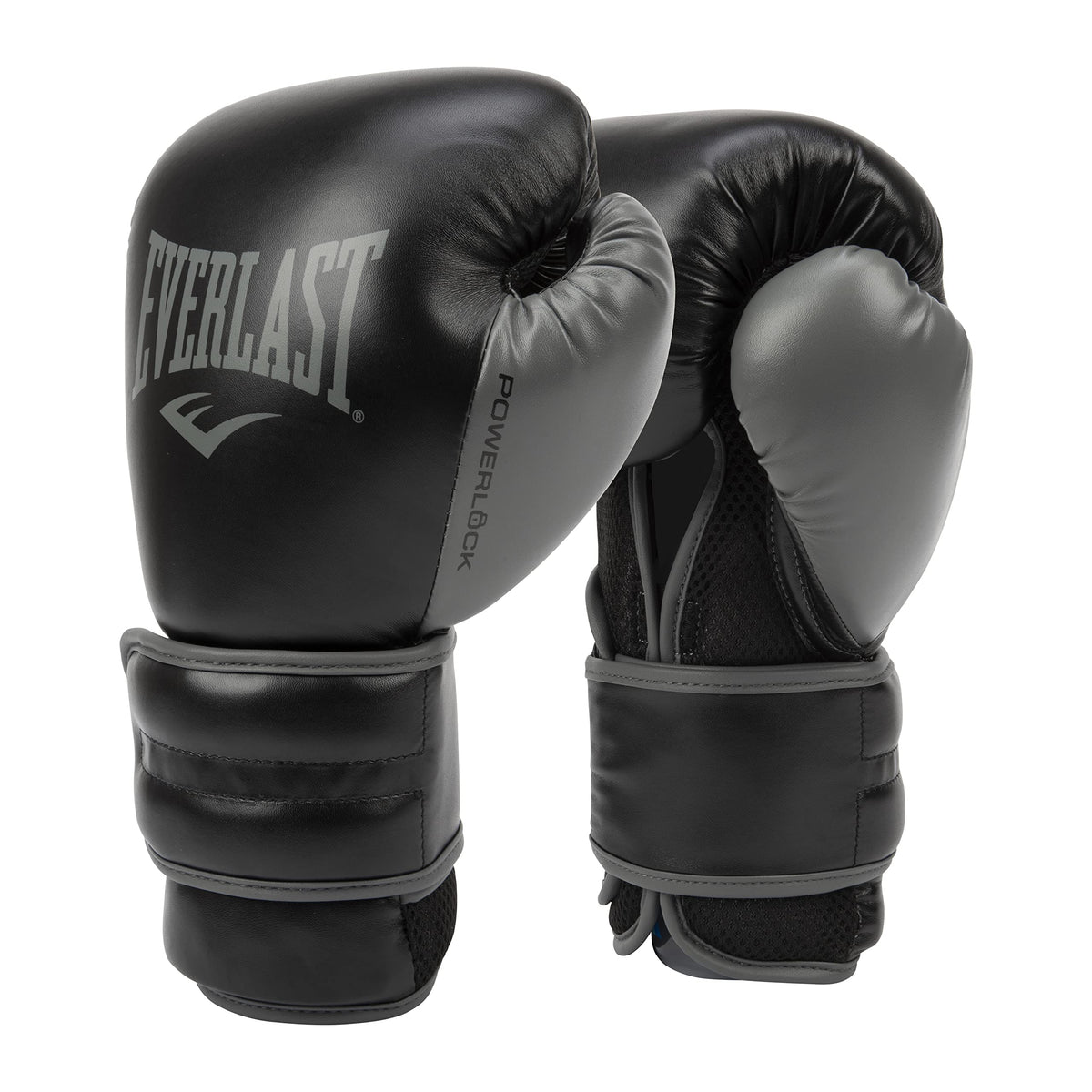 Everlast Powerlock 2 Hook Loop Boxing Gloves | Heavy Bag | Black | 16oz