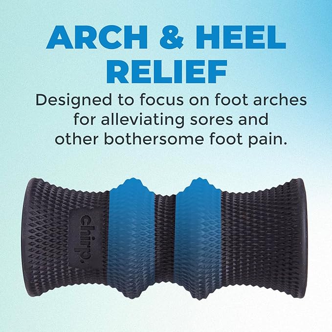 Chirp Wheel Foam Roller ??Targeted Back & Neck Relief, Lumbar Spine Stretcher, Spinal Decompression