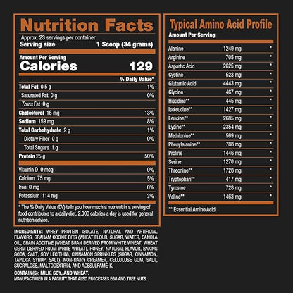 BPI Sports ISO HD Isolate Protein Powder ??100% Whey Isolate, Protein Powder for Muscle Gain
