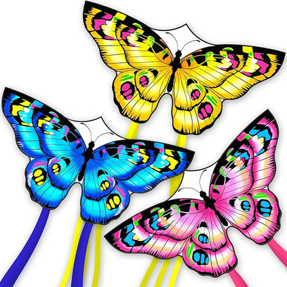 The Doinfly Butterfly-Shaped Kite is an Easy-to-Fly Kite Suitable for Both Children and Adults, and