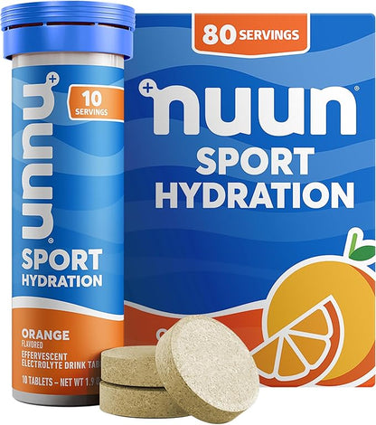 Nuun Sport Electrolyte Tablets with Magnesium, Calcium, Potassium, Chloride & Sodium, Gluten Free &