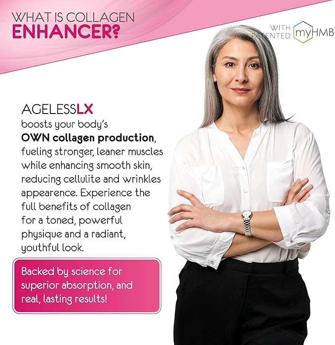 Powder Supplement for Women - with HMB Collagen Enhancer Plus Vitamin D3 with K2, Horsetail and
