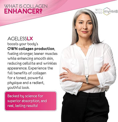 Powder Supplement for Women - with HMB Collagen Enhancer Plus Vitamin D3 with K2, Horsetail and