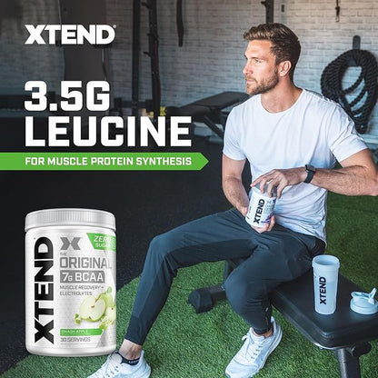 Original BCAA Powder 7g BCAA and 2.5g L-Glutamine, Sugar Free Post Workout Muscle Recovery Drink