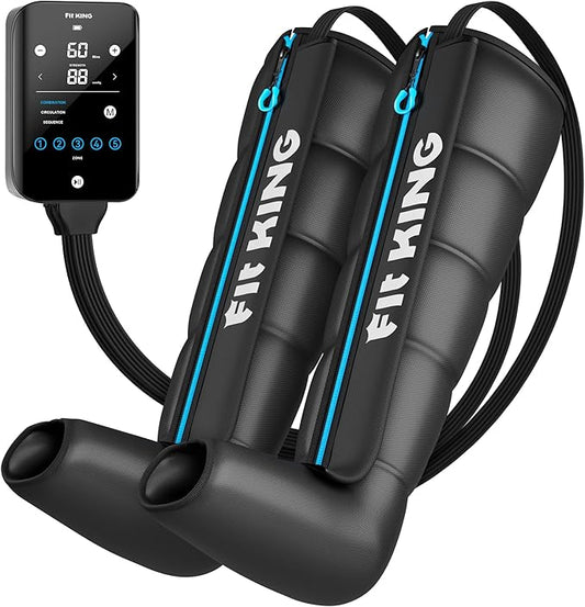 FIT KING Cordless Recovery System, Professional Air Compression Massager, Reduces Muscle Pain and
