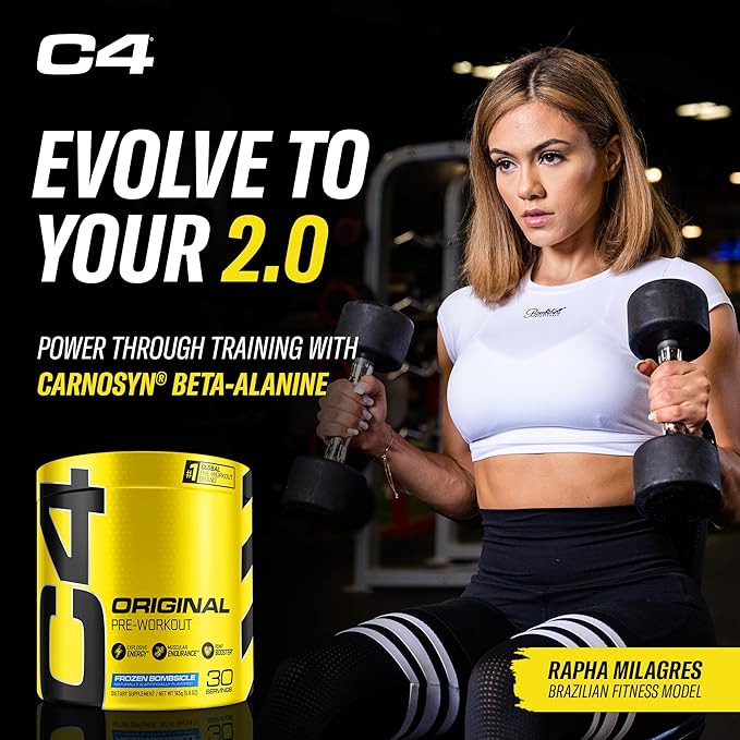 Cellucor C4 Original Pre Workout Powder Frozen Bombsicle Sugar Free Preworkout Energy for Men &