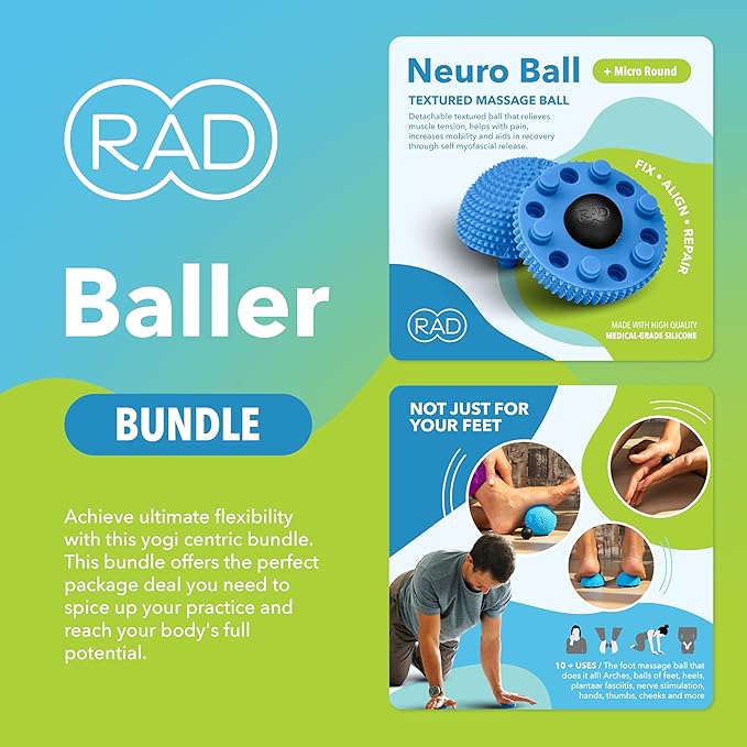 RAD Baller Bundle ??Myofascial Release Balls for Full Body Mobility & Recovery, Trigger Point