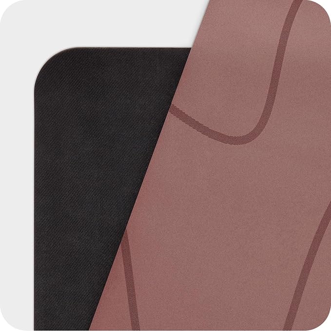 4mm Cushioned Exercise Mat for Yoga & Pilates - Anti Slip, Polyurethane with Suede Top & Carrying