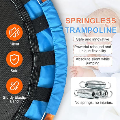 Ativafit 36inch Mini Toddler Trampoline for Kids Ages 2-6 Indoor Outdoor Folding Small Rebounder
