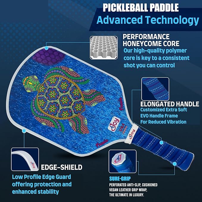 4Joy Pickleball Paddle Premio Series - Thermoformed Premium T700 Carbon Fiber Pickleball Paddless