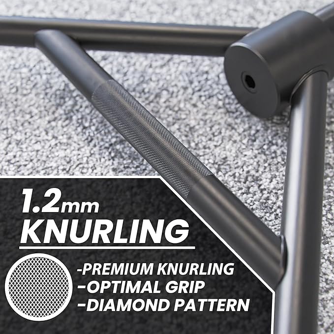 Synergee 20kg and 25kg Chrome or Black Olympic Hex Barbell Trap Bar with Rotating, Flat or Raised