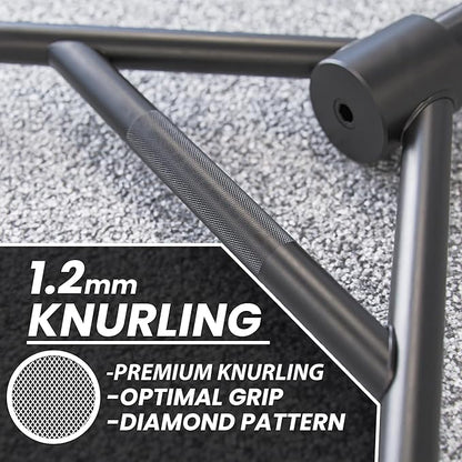 Synergee 20kg and 25kg Chrome or Black Olympic Hex Barbell Trap Bar with Rotating, Flat or Raised