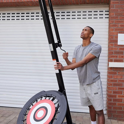 Portable Basketball Hoop with 7.5-10 Ft. Adjustable Height & Rebounder