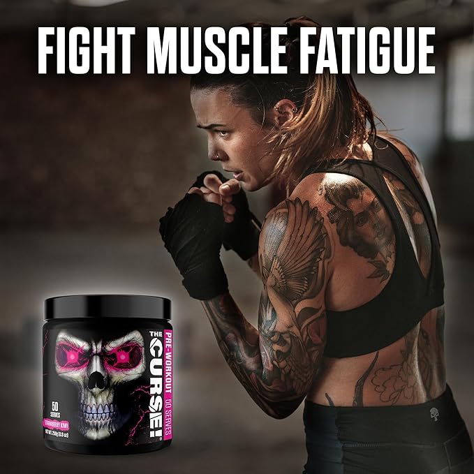 JNX SPORTS The Curse! Pre Workout Powder for Men & Women, Caffeine, Beta-Alanine, Creatine