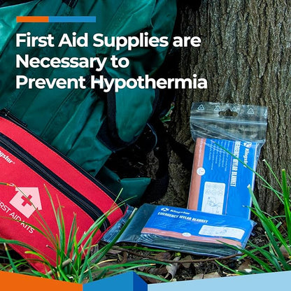 Emergency Blankets (4 Packs, 84" L x 52" W) Mylar Thermal Blankets for Survival and