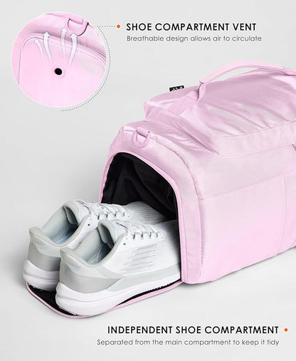 Gym Bag for Women Workout Gym Backpack with Shoe Compartment Sports Duffel Bag Multiple Pockets 30L