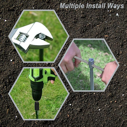 18 inch Ground Anchor Heavy Duty Earth Anchors Set Screw in for Mobile Home, Swing, Tent Trampoline