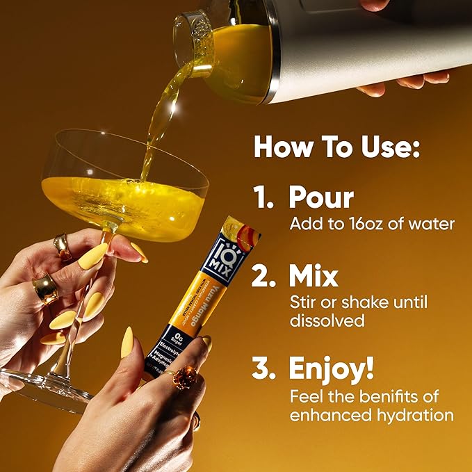 IQMIX x Chef Thomas Keller - Hydration Electrolyte Powder – 4-in-1 Formula for Hydration, Mental