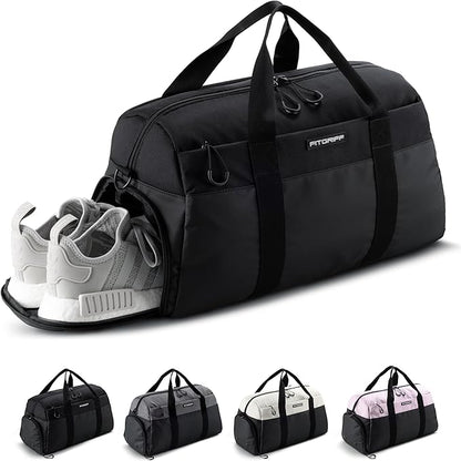 Fitgriff® Gym Bag V2 for Men and Women with Shoe & Wet Compartment - Duffle Bag for Travel, Sports