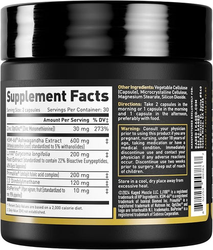 Kaged Test Capsules | Unflavored | Testosterone Booster Ferodrox | Premium Hormone Managment |