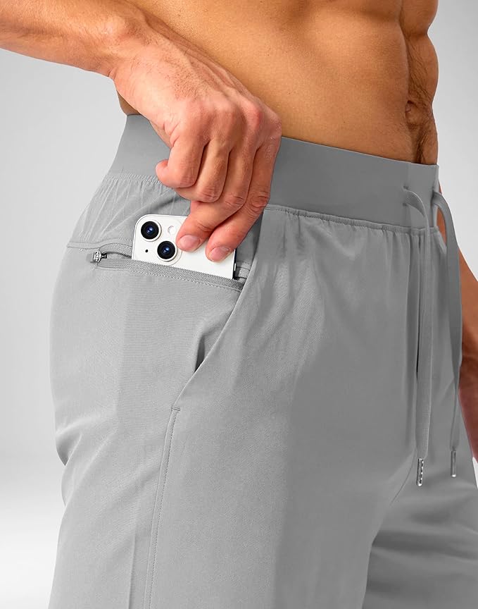 Men's Running Shorts with Zipper Pockets 9 Inch/ 7 Inch / 5 Inch Lightweight Quick Dry Gym Workout
