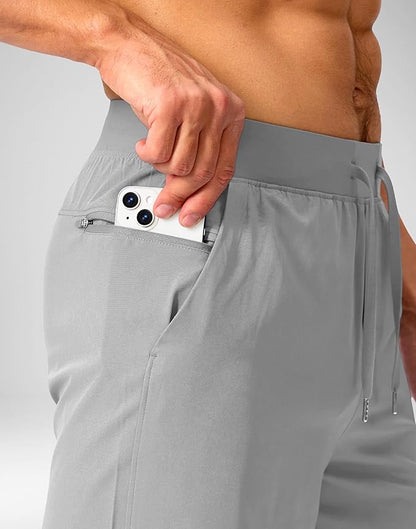 Men's Running Shorts with Zipper Pockets 9 Inch/ 7 Inch / 5 Inch Lightweight Quick Dry Gym Workout